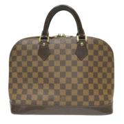 Pre-owned Fabric handbags Louis Vuitton Vintage , Brown , Dames