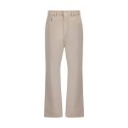 Denim broek met rechte pasvorm en vijf zakken Brunello Cucinelli , Whi...