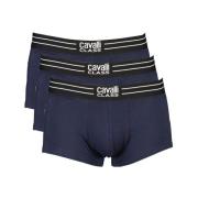 Blauwe Katoenen Boxershorts Pak Cavalli Class , Blue , Heren