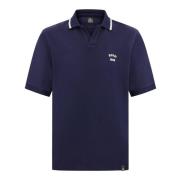 Poloshirt van katoenen piqué Boggi Milano , Blue , Heren