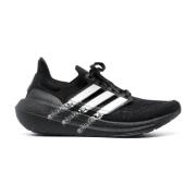 Zwarte lage sneakers met rubberen zijstrepen Y-3 , Black , Heren