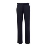 Zwarte wollen twill broek Proenza Schouler , Black , Dames