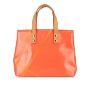 Pre-owned Leather louis-vuitton-bags Louis Vuitton Vintage , Orange , ...