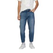 Blauwe Katoenen Jeans & Broek Antony Morato , Blue , Heren