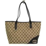 Pre-owned Canvas totes Gucci Vintage , Beige , Dames