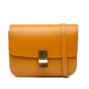 Pre-owned Leather crossbody-bags Celine Vintage , Orange , Dames