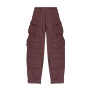 Broek met wijde pijpen en cargozakken The Attico , Purple , Dames