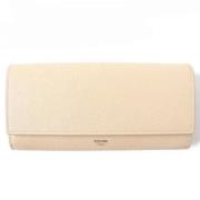 Pre-owned Leather wallets Celine Vintage , Beige , Dames