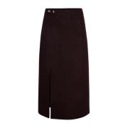 Chocoladebruine wollen rok Proenza Schouler , Brown , Dames