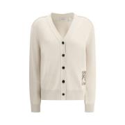 Iconische Wollen Vest met V-Hals Burberry , Beige , Dames