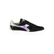 Elegante Sneakers met Contrastzool Diadora , Black , Dames