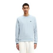 Blauwe Crewneck Sweatshirt Fred Perry , Blue , Heren