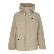 Verstelbare Windbreaker Jas Khaki/Zwart Nike , Green , Heren