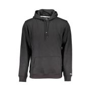 Zwart Katoenen Hoodie Sweatshirt Mannen Tommy Hilfiger , Black , Heren