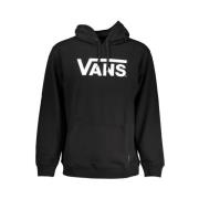 Urban Fleece Hoodie met Logo Print Vans , Black , Heren