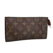 Pre-owned Canvas pouches Louis Vuitton Vintage , Brown , Dames