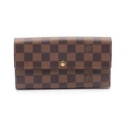 Pre-owned Canvas wallets Louis Vuitton Vintage , Brown , Dames