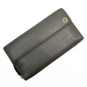 Pre-owned Leather wallets Gucci Vintage , Gray , Dames