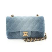 Pre-owned Denim chanel-bags Chanel Vintage , Blue , Dames