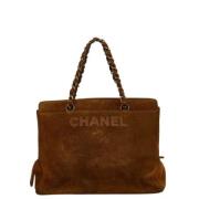 Pre-owned Suede chanel-bags Chanel Vintage , Brown , Dames