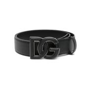 Zwarte Riem voor Mannen Dolce & Gabbana , Black , Heren