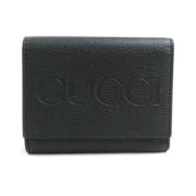 Pre-owned Leather wallets Gucci Vintage , Black , Dames