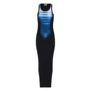 Gedrukte Mouwloze Lange Jurk Jean Paul Gaultier , Multicolor , Dames