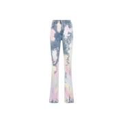 Zuurwassing Flared Jeans Roberto Cavalli , Multicolor , Dames