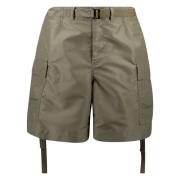 Beige Nylon Shorts Lente-Zomer 2025 Sacai , Brown , Heren