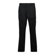 Zwarte Cargo Gabardine Broek Moncler , Black , Heren