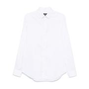 Witte Button-Up Shirt Giorgio Armani , White , Heren