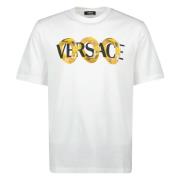 Maxi Chain T-shirt Lente-Zomer 2025 Versace , White , Heren