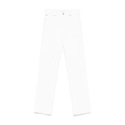 Witte Ruler Jeans Frame , White , Dames