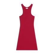 Rode Mini Jurk met Racerback Courrèges , Red , Dames