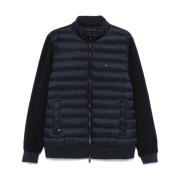 Blauwe Gewatteerde Ritsjas Tommy Hilfiger , Blue , Heren