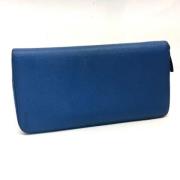 Pre-owned Leather wallets Prada Vintage , Blue , Dames