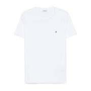 Witte Lichtgewicht Jersey Crew Neck T-shirt Dondup , White , Heren