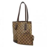 Pre-owned Fabric shoulder-bags Louis Vuitton Vintage , Brown , Dames