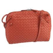 Pre-owned Leather shoulder-bags Bottega Veneta Vintage , Red , Dames