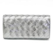 Pre-owned Leather wallets Bottega Veneta Vintage , Gray , Dames