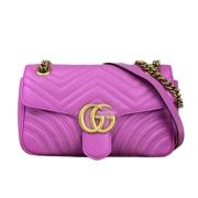 Pre-owned Leather gucci-bags Gucci Vintage , Purple , Dames