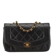 Pre-owned Leather chanel-bags Chanel Vintage , Black , Dames