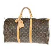 Pre-owned Canvas handbags Louis Vuitton Vintage , Brown , Dames