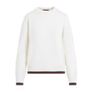 Ivoor Sweater met Webdetail Gucci , Beige , Dames