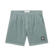 Groen Grijs Nylon Zwemshort Stone Island , Green , Heren