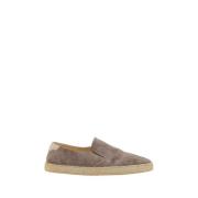 Leren Espadrilles met Touw Zool Brunello Cucinelli , Brown , Heren