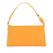 Pre-owned Leather louis-vuitton-bags Louis Vuitton Vintage , Orange , ...