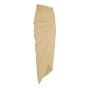 Mite, falda midi beige Cortana , Beige , Dames