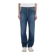 Donkerblauwe Denim Jeans Replay , Blue , Dames