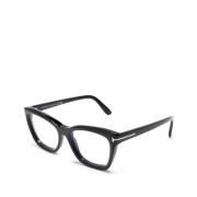 Zwarte Optisch Montuur Stijlvol en veelzijdig Tom Ford , Black , Dames